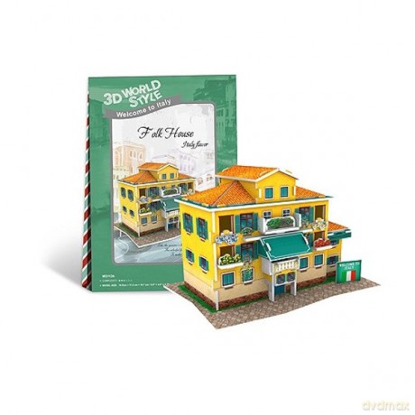PUZZLE 3D Domki świata Włochy [PUZZLE]