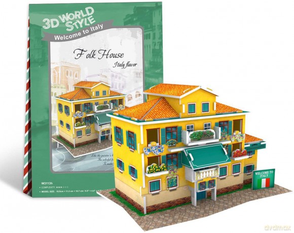 PUZZLE 3D Domki świata Włochy [PUZZLE]