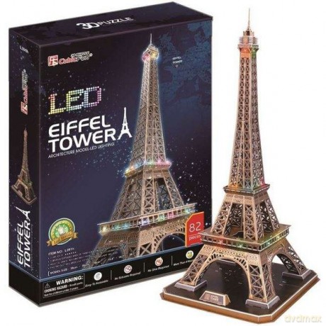 PUZZLE 3D Wieża Eiffla (Światło) [PUZZLE]