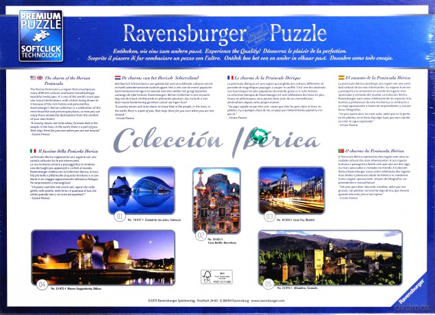 RAVENSBURGER 1000 el. Ciudad de las Artes [PUZZLE]