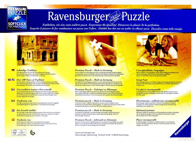RAVENSBURGER 1000 el. Mapa polityczna świata [PUZZLE]