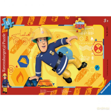 RAVENSBURGER 15 el. Strażak Sam [PUZZLE]