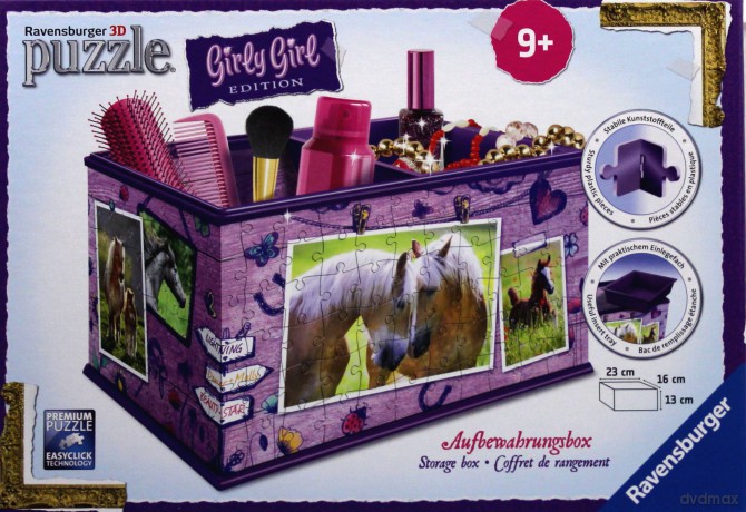 RAVENSBURGER 216 el. Kuferek na skarby konie [PUZZLE]