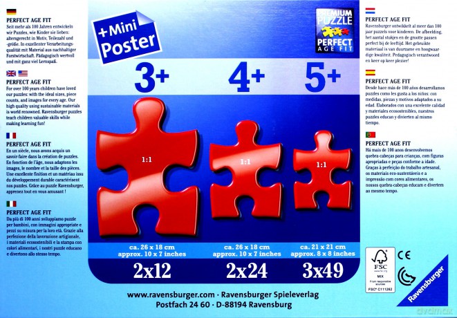 RAVENSBURGER 2X12 el. Lwia Straż [PUZZLE]