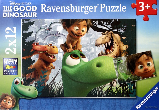 RAVENSBURGER 2X12 el. Przyjazny Dinozaur [PUZZLE]