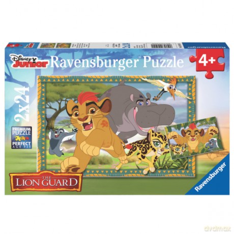 RAVENSBURGER 2x24 el. Lwia Straż, Przygoda [PUZZLE]