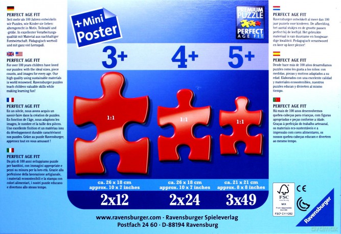 RAVENSBURGER 2x24 el. Lwia Straż, Przygoda [PUZZLE]