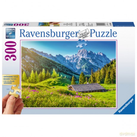 RAVENSBURGER 300 el. XXL Alpejska łąka [PUZZLE]
