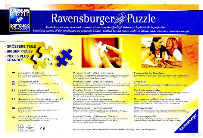 RAVENSBURGER 300 el. XXL Wieża Eiffla [PUZZLE]