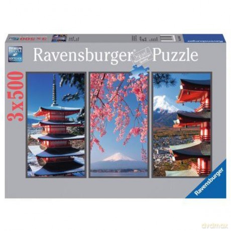 RAVENSBURGER 3x500 el. Tryptyk japoński [PUZZLE]