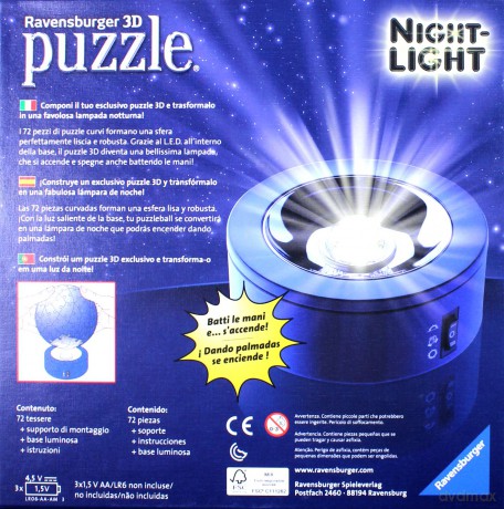 RAVENSBURGER 72 el. Kuliste Psi Patrol lampka [PUZZLE]
