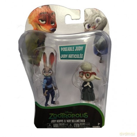 TOMY Zwierzogród 2 pak, Judy Hopps i May [FIGURKA]