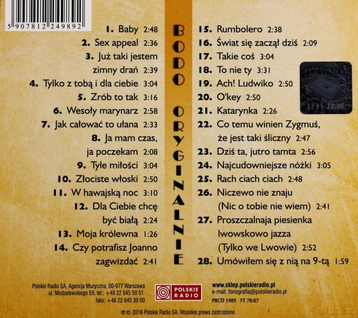 Eugeniusz Bodo: Eugeniusz Bodo oryginalnie [CD]