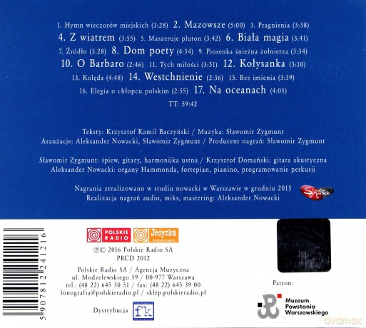 Sławomir Zygmunt: Z wiatrem - śpiewa wiersze Krzysztofa Kamila Baczyńskiego [CD]
