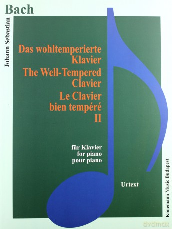 Bach. Das wohltemperierte Klavier II fur Klavier [KSIĄŻKA]