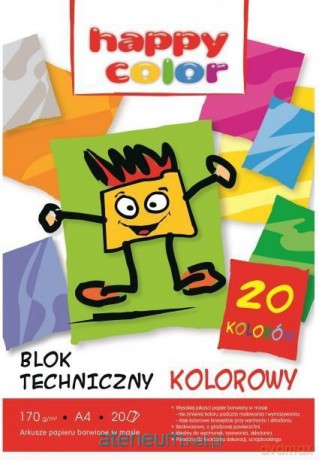 Blok techniczny kolor A4/20K