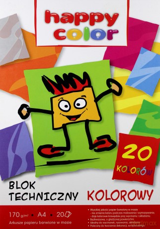 Blok techniczny kolor A4/20K