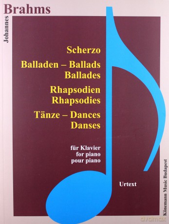 Brahms. Scherzo, Balladen, Rhapsodien fur Klavier [KSIĄŻKA]