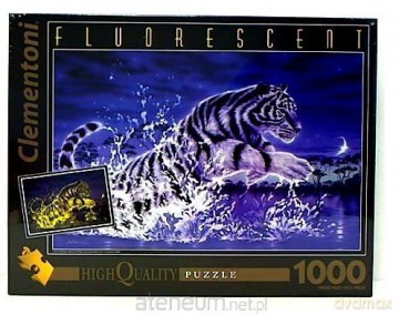 CLEMENTONI 1000 el. Fluo Tiger [PUZZLE]