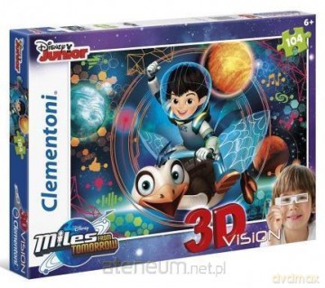 CLEMENTONI 104 el. 3D Vision Miles z Przyszłości [PUZZLE]