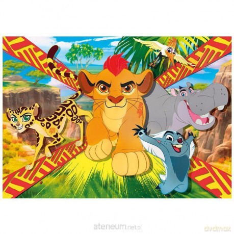 CLEMENTONI 104 el. Maxi Król Lew - Lwia Straż [PUZZLE]