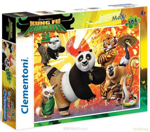 CLEMENTONI 104 el. Maxi Kung Fu Panda [PUZZLE]