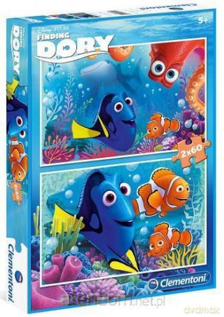 CLEMENTONI 2x60 el. Gdzie jest Dory [PUZZLE]