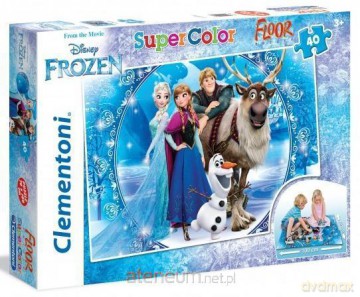 CLEMENTONI 40 el. Podłogowe Kraina Lodu [PUZZLE]