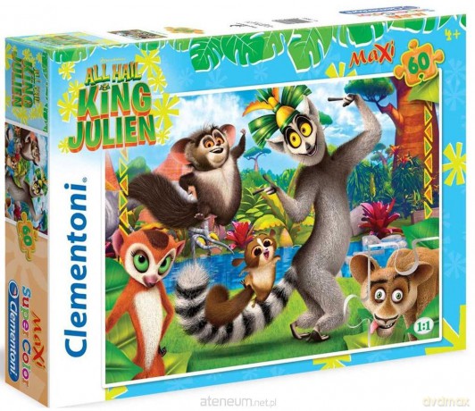 CLEMENTONI 60 el. Maxi Król Julian [PUZZLE]