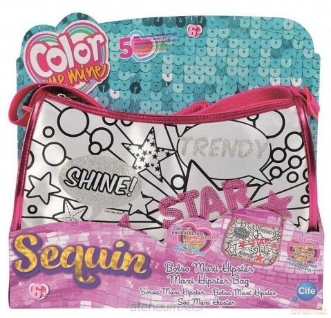 Color Me Mine! Cekinowa torebka Maxi Hipster