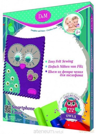 D&M Uszyj filcowe etui na telefon z sową
