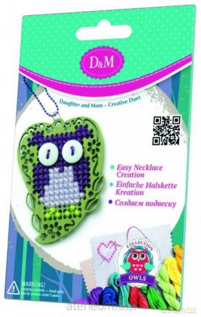 D&M Wyszywane zawieszki z sową