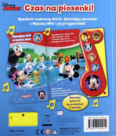 Disney Junior. Czas na piosenki! [KSIĄŻKA]