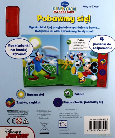 Disney Junior. Pobawmy się! Melodie i rozkładanki [KSIĄŻKA]