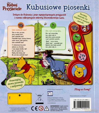 Disney Kubuś i Przyjaciele. Kubusiowe piosenki [KSIĄŻKA]