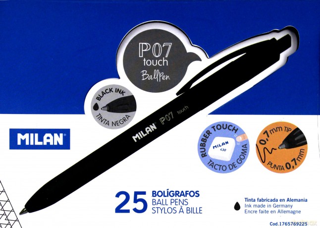 Długopis P07 Touch czarny (25 szt)