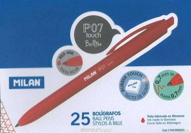 Długopis P07 Touch czerwony (25 szt)