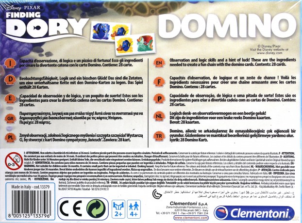 CLEMENTONI Domino Gdzie jest Dory [GRA]