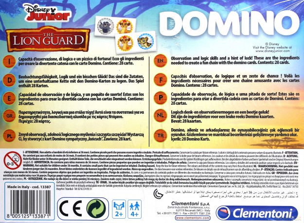 CLEMENTONI Domino Król Lew [GRA]