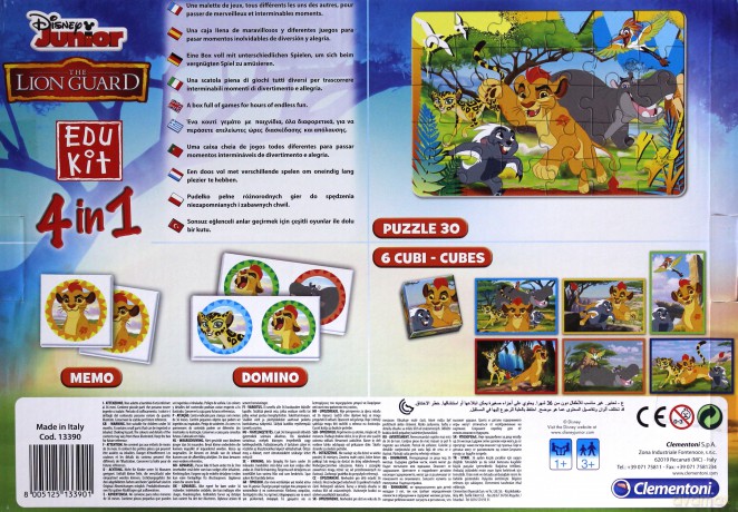CLEMENTONI EduKit 4w1 Król Lew [GRA]