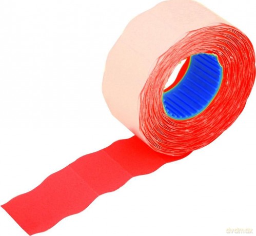 Etykietki do cen czerwona falista (5 szt)