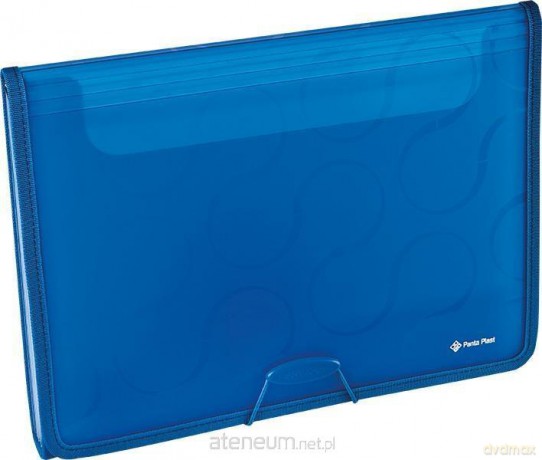 Folder A4 z 6 przegrodami Focus Omega niebieski