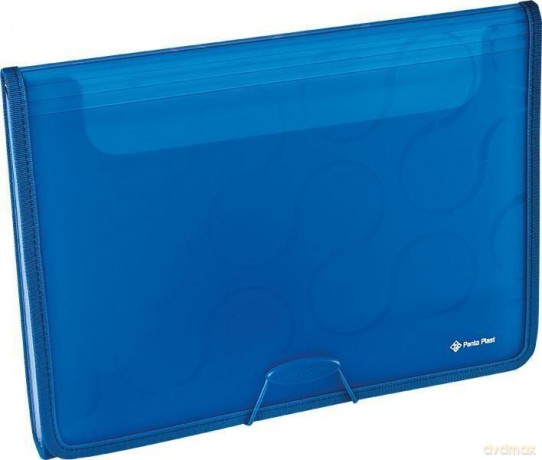 Folder A4 z 6 przegrodami Focus Omega niebieski