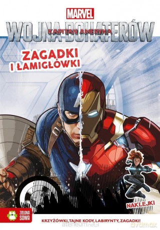 Kapitan Ameryka. Wojna bohaterów. Zagadki i łamigłówki [KSIĄŻKA]