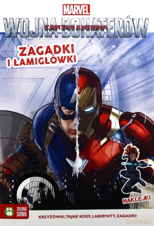 Kapitan Ameryka. Wojna bohaterów. Zagadki i łamigłówki [KSIĄŻKA]