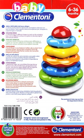 CLEMENTONI Kolorowa wieża