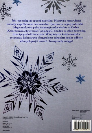 Kolorowanka antystresowa - Kraina Lodu [KSIĄŻKA]
