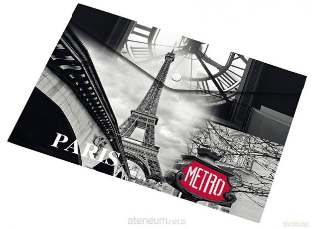 Koperta A4 na napę z nadrukiem Paris