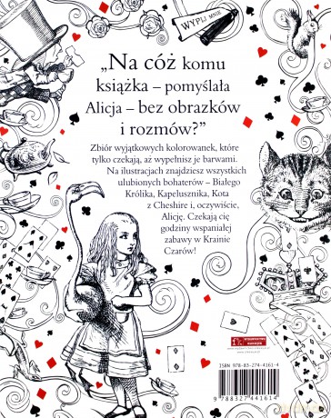 Księga kolorowanek. Alicja w Krainie Czarów [KSIĄŻKA]