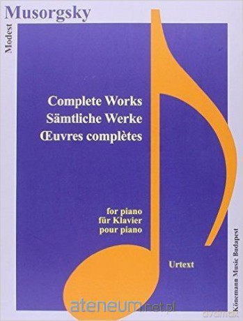 Musorgsky. Samtliche Werke fur Klavier [KSIĄŻKA]